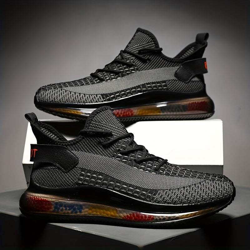 Men's Lightweight Lace-Up Sneakers for Running