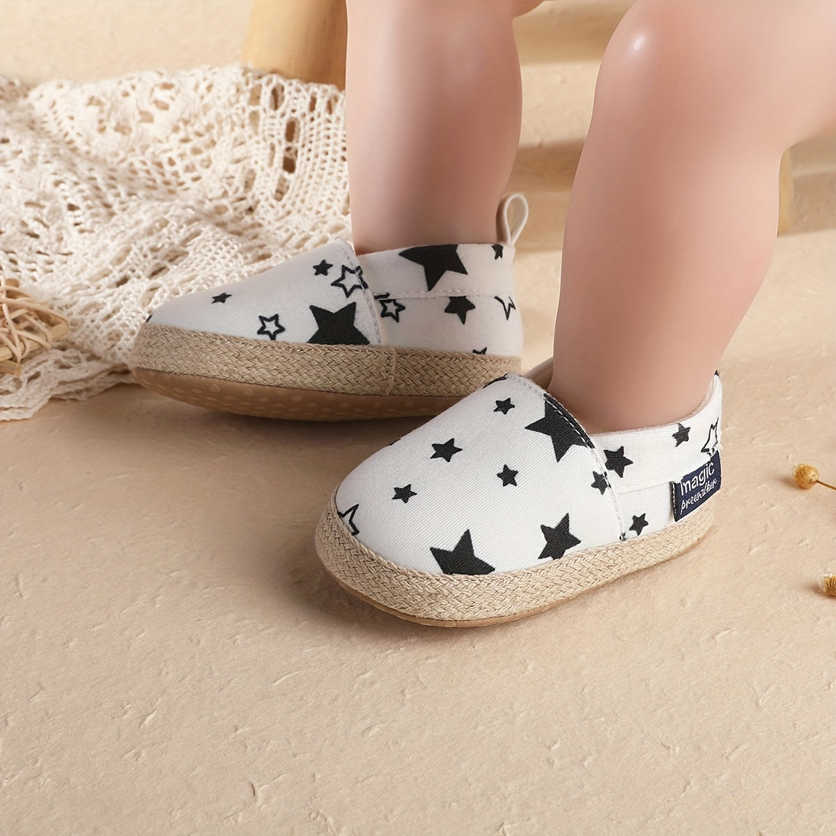Baby Girls Slip On House Shoes Lightweight Non Slip Walking Indoor Shoes