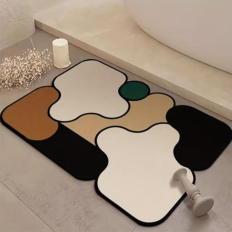 Fashionable Bath Rug Absorbent Non-slip Bathroom Mat