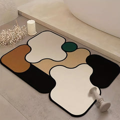 Fashionable Bath Rug Absorbent Non-slip Bathroom Mat