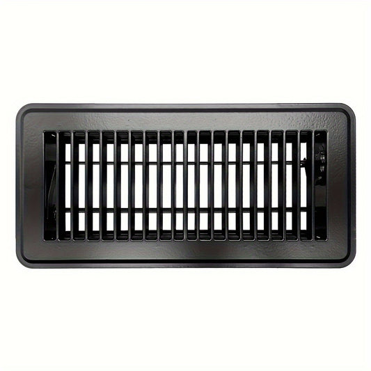 2pcs Brown Floor Vent Covers 10x25cm Adjustable Air Vent Deflectors for Home