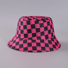 Smiling Bucket Hat Reversible Lightweight Sunscreen Fisherman Cap