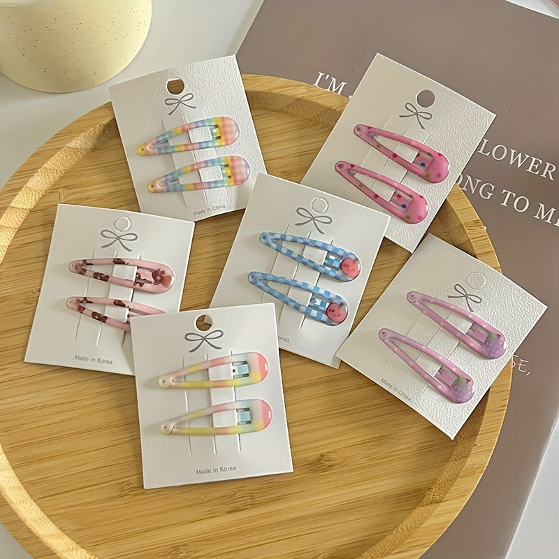 Summer Floral Fruit Hair Clip Hair Accessories For Girls