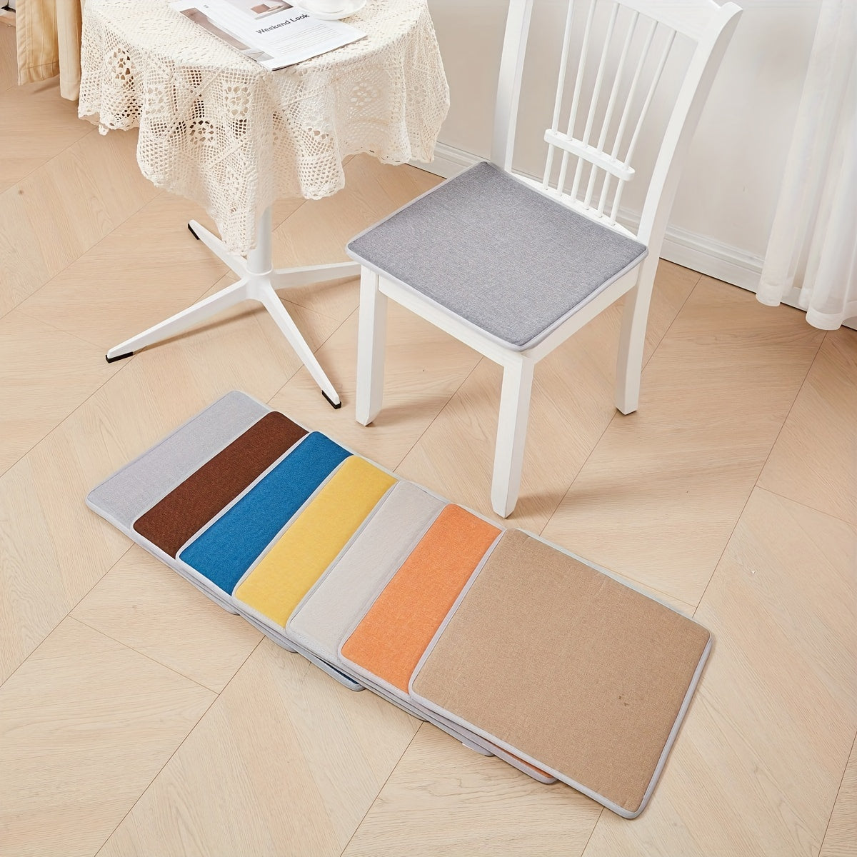 Solid Chair Cushion Memory Foam Anti-slip Stool Pad Four Seasons Universal