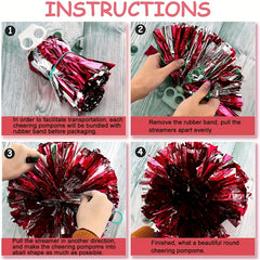 10pcs Cheering Poms Handheld Props Dancing Supplies