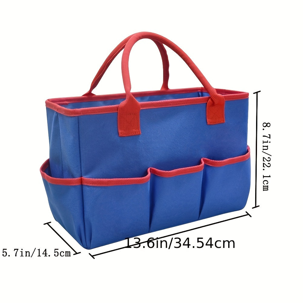 Functional Tote Bag Large Artist Tote Bag With Storage Pockets