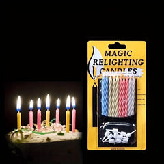 10pcs Magic Candles Birthday Holiday Party Pranks Toys