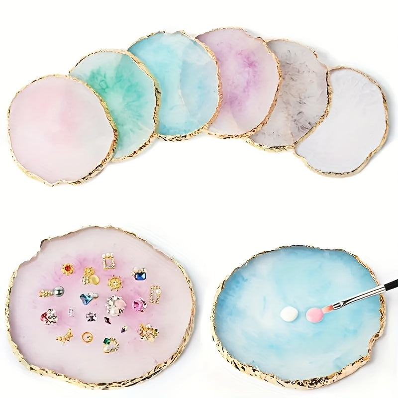 Resin Nail Art Palette Nail Gel Makeup Display Board