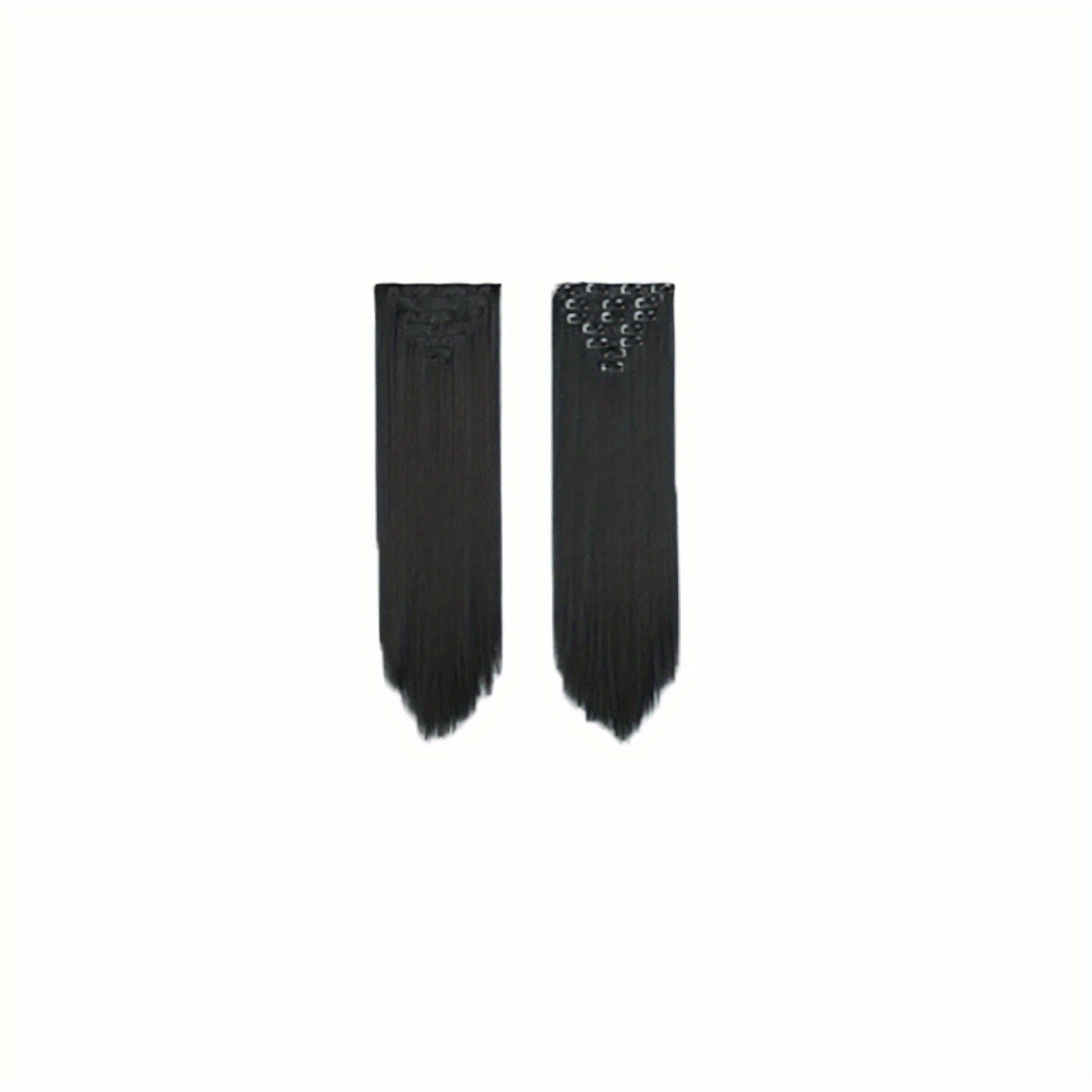7pcs Long Straight Hair Extensions 55-88 Cm Synthetic Clip In
