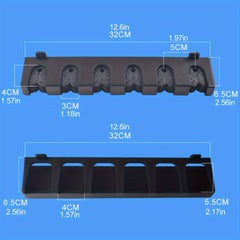 Wall Mounted 6 Rod Storage Rack Fishing Pole Display Holder