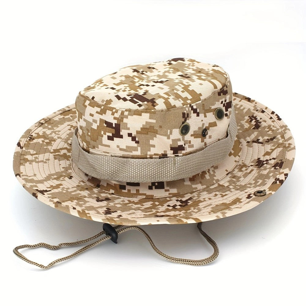Camo Bucket Hat for Camping and Fishing