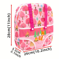 18 Inch Doll Backpack in Rainbow Colors with LOVE Print