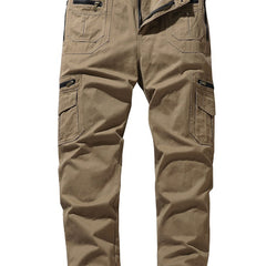 Men's Cargo Pants Spring/Autumn Casual Loose Straight Fit Multiple Pockets
