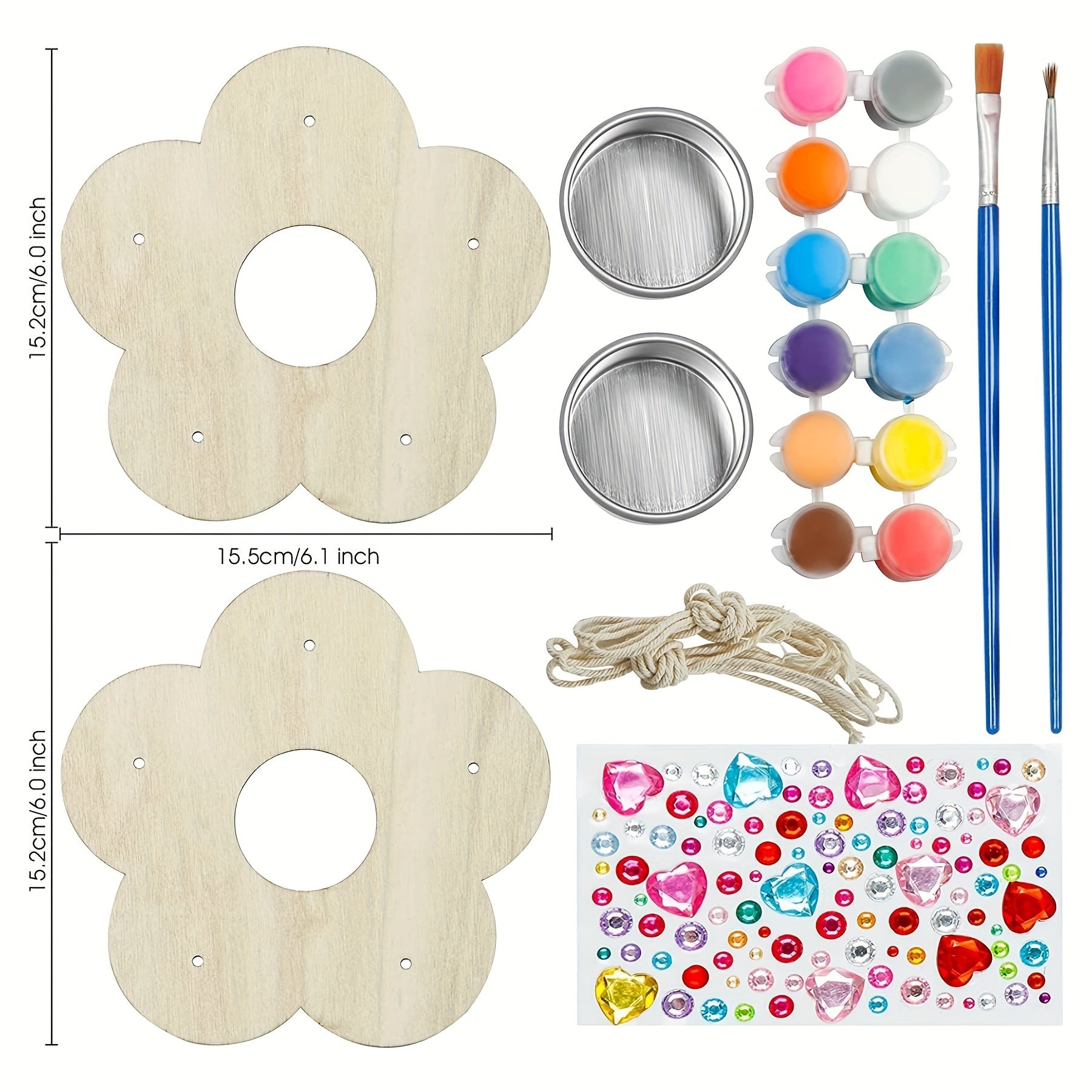 DIY Wooden Paint Kits for Outdoor Bird Feeders - Set of 2