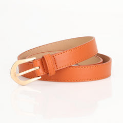 Women's Pin Buckle Thin Belt for Jeans Dress
