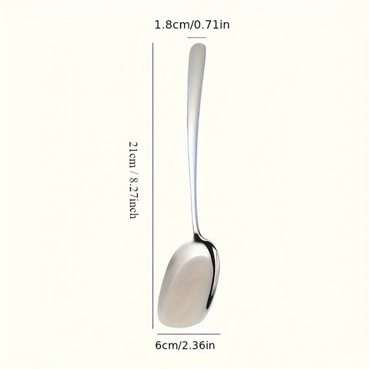 Stainless Steel Large Soup Spoon for Outdoor Cooking