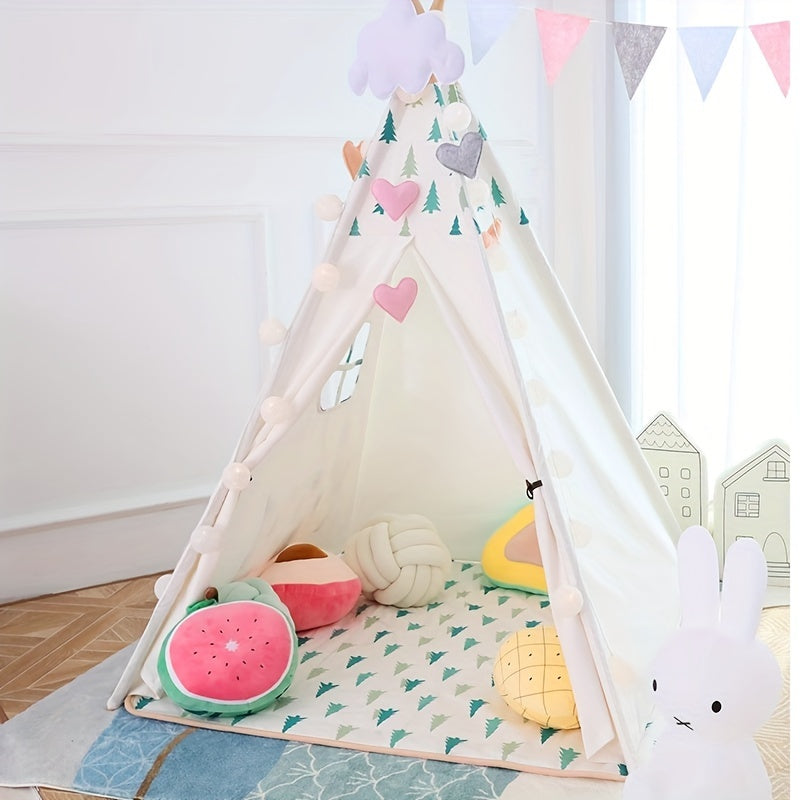 Kids Indoor Princess Tent with Star Lights