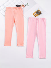 2pcs Toddler Girls' Ankle Pants Elastic Stretchy Leggings