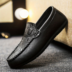 Men's Moc Toe Loafer Shoes Non-Slip Slip On Driving Shoes