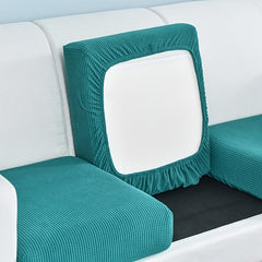 Jacquard Sofa Seat Cushion Cover Stretch Slipcover Polar Fleece Protector