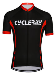 Men's Letter Pattern Cycling Jersey Active Breathable