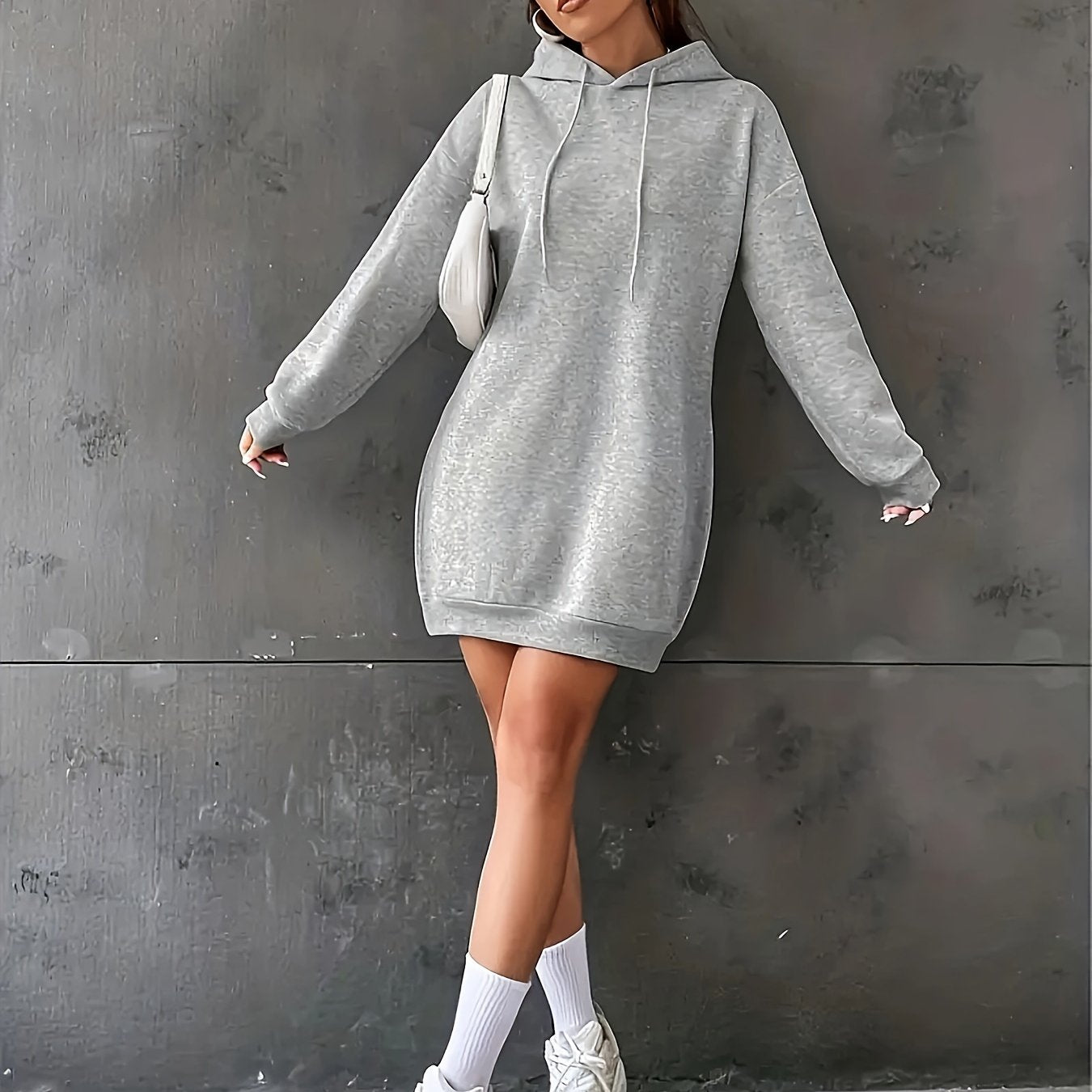 Women's Plus Long Sleeve Drawstring Hoodie