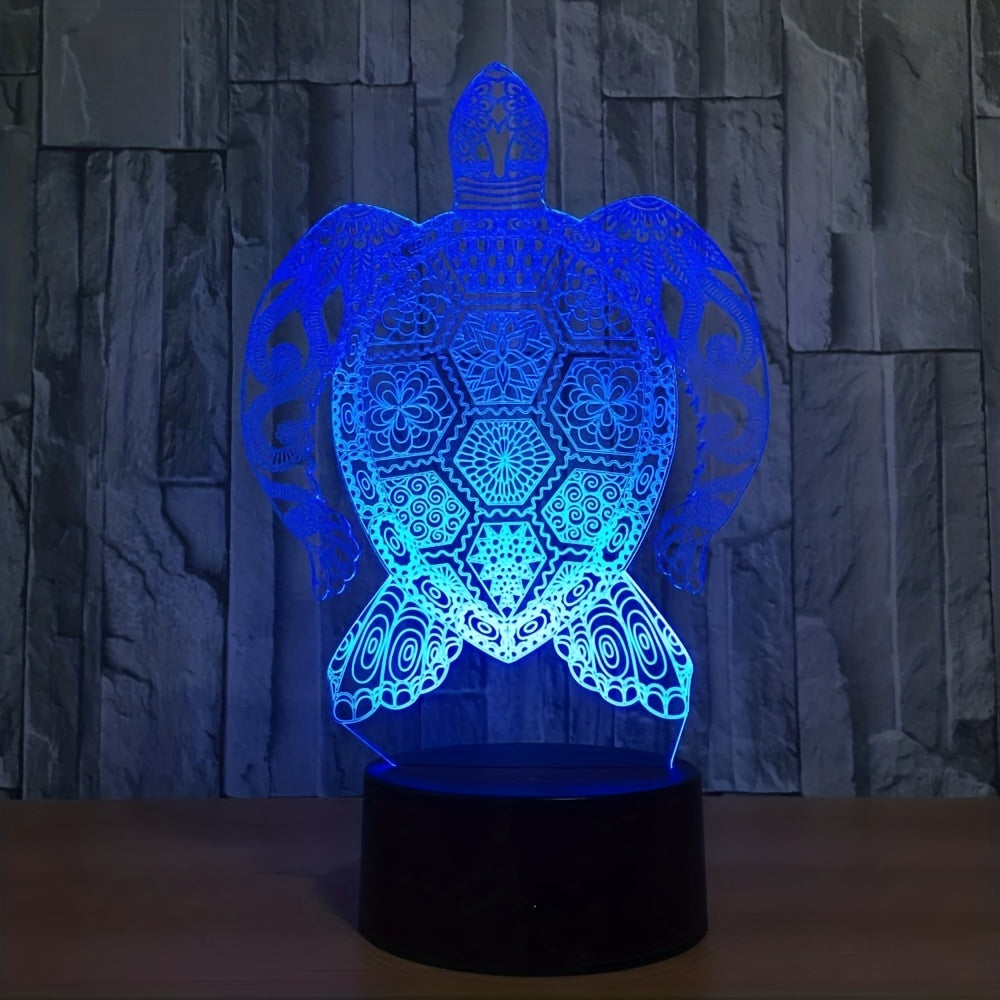 3D Turtle Night Lamp Touch Control LED Desk Lamp Home Decor Christmas Kids