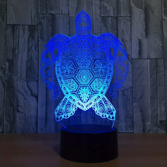 3D Turtle Night Lamp Touch Control LED Desk Lamp Home Decor Christmas Kids