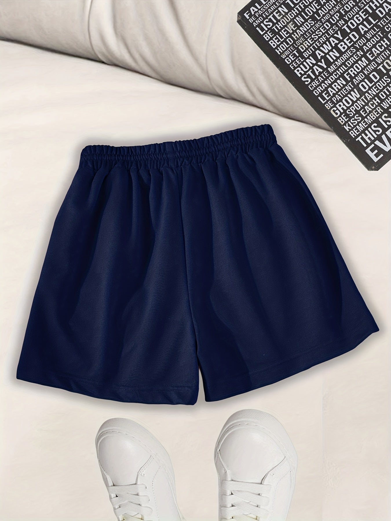 Drawstring Solid Shorts for Women Summer & Spring