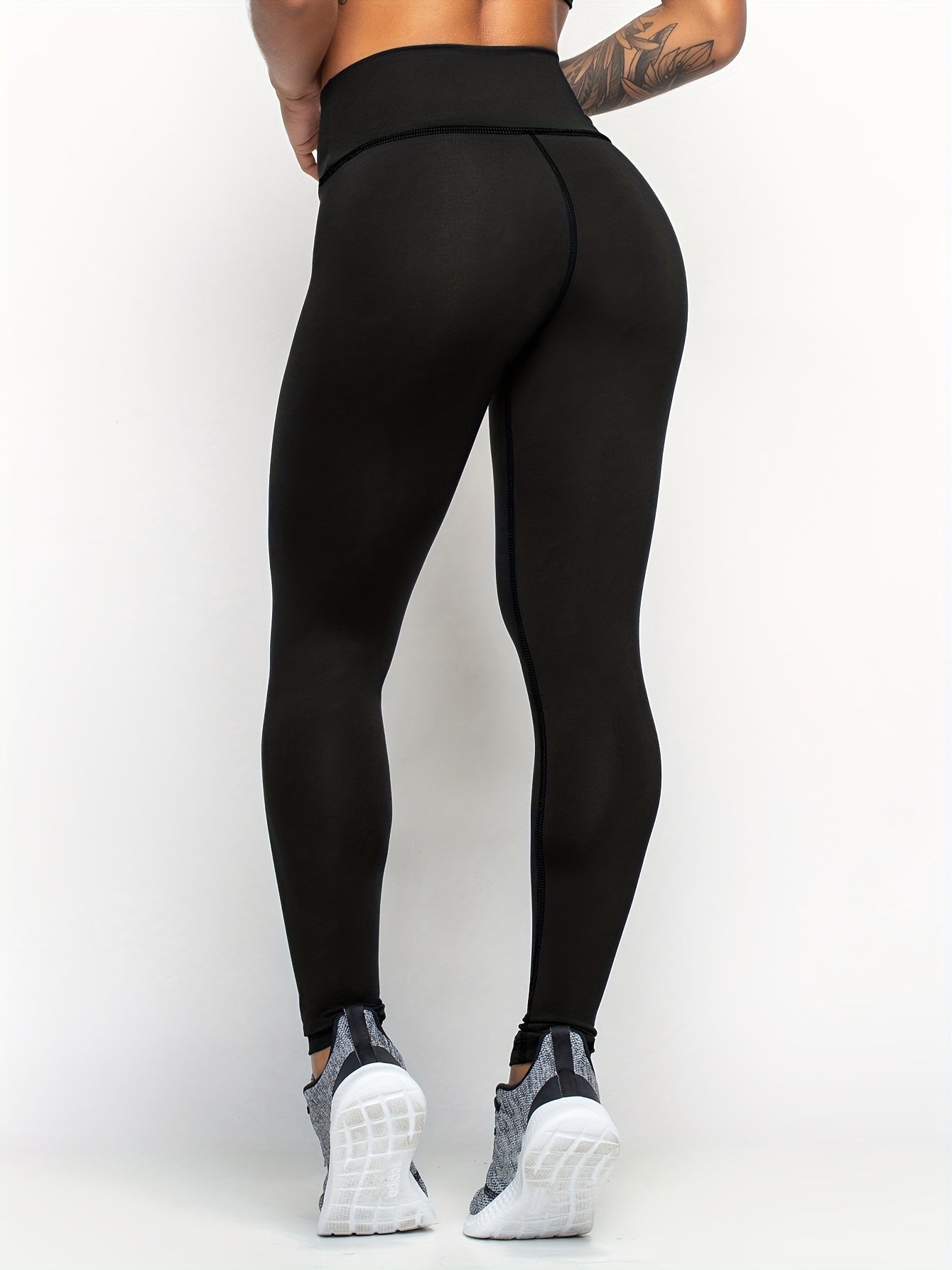 Letter Print Yoga Pants Slim Fit Yoga Leggings