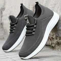 Men's Breathable Sneakers Athletic Shoes for Running Basketball Gym