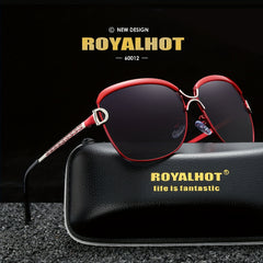 RoyalHot Polarized Vintage Sunglasses Aloly Frame Driving Sun Glasses