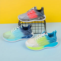 Women's Ombre Sports Shoes Breathable Mesh Running Gym Shoes