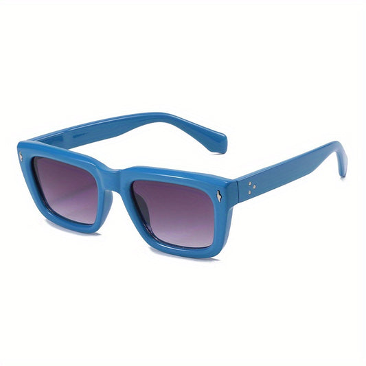 Square Frame Rice Nail Wide Leg UV Protection Women's Sunglasses