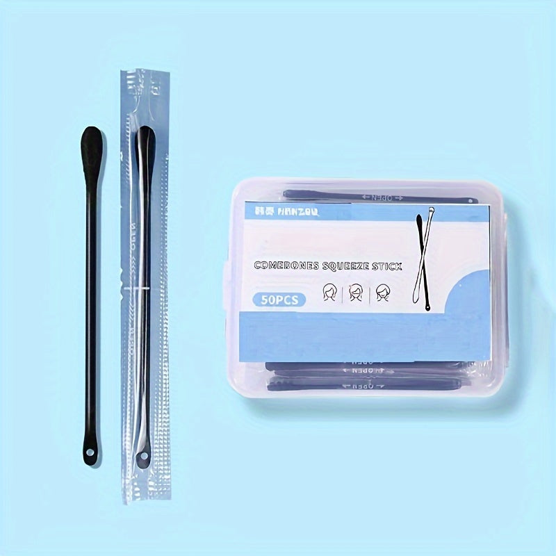 50pcs Disposable Swab Ear Pick Makeup Tip Cleaning Tool
