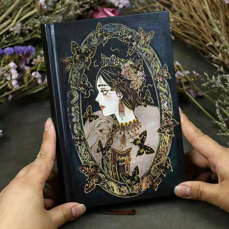 128pcs Retro Literary Hardcover Notebook for Accounts, Journals