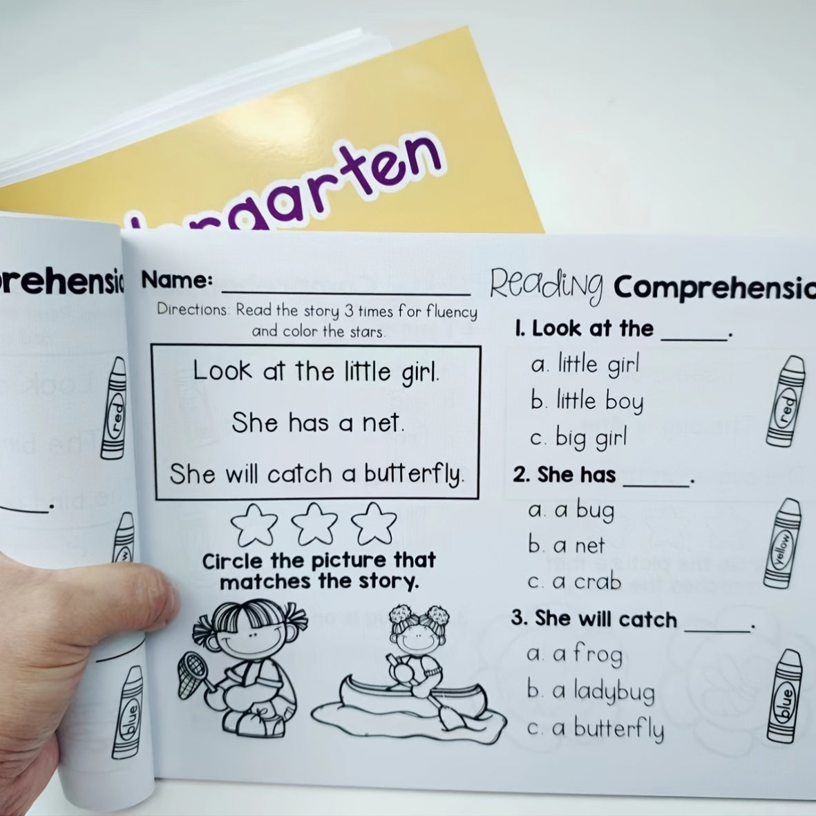 Kindergarten Literacy Skills Workbook