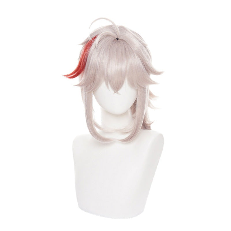 Men's Handsome Grey Hair Wig Headgear