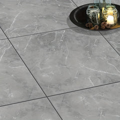 2pcs Pack Gray Marble Floor Stickers Non-slip Waterproof Wear-resistant
