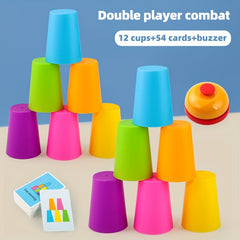Stacking Cups Educational Toy Colorful Plastic Learning Game