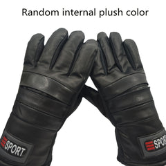 Men's Winter Warm Leather Gloves Touch Screen Thickened And Velvet Outdoor