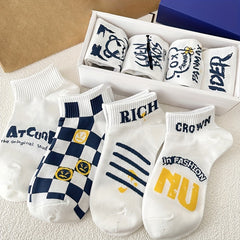 Men's Creative Liner Anklet Socks Soft & Breathable