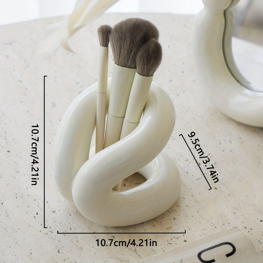 Ceramic Makeup Brush Holder Toothbrush Stand