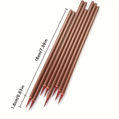 3pcs Detail Paint Brush Fine Pointed Tip Brushes For Acrylic Watercolor