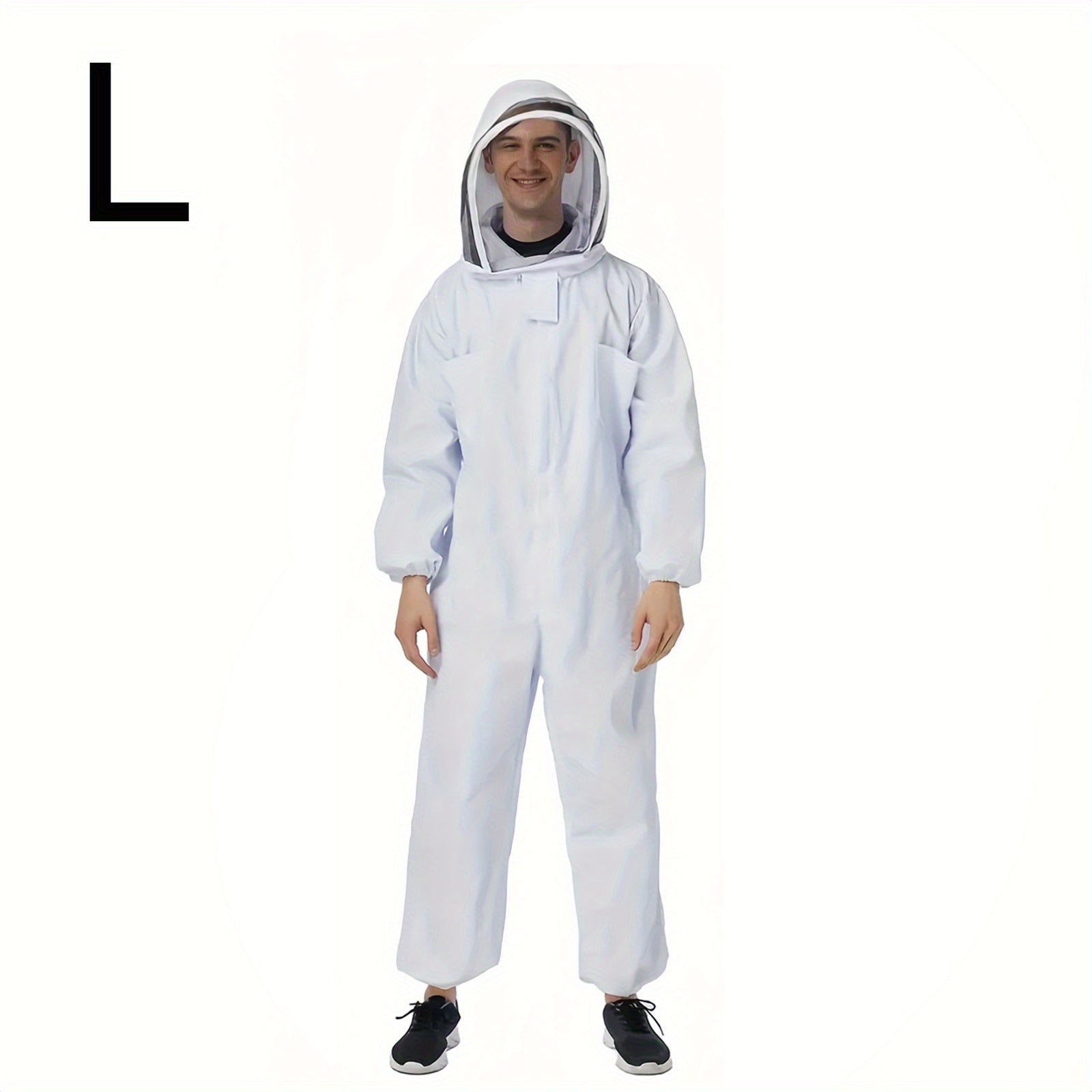 Ventilated Beekeeping Suit with Veil Hood - Stay Safe While Beekeeping
