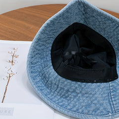 Cotton Denim Bucket Hat Lightweight Sun Hat