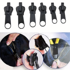 6pcs Zipper Plastic Slider Set for DIY Zipper Repair Sewing