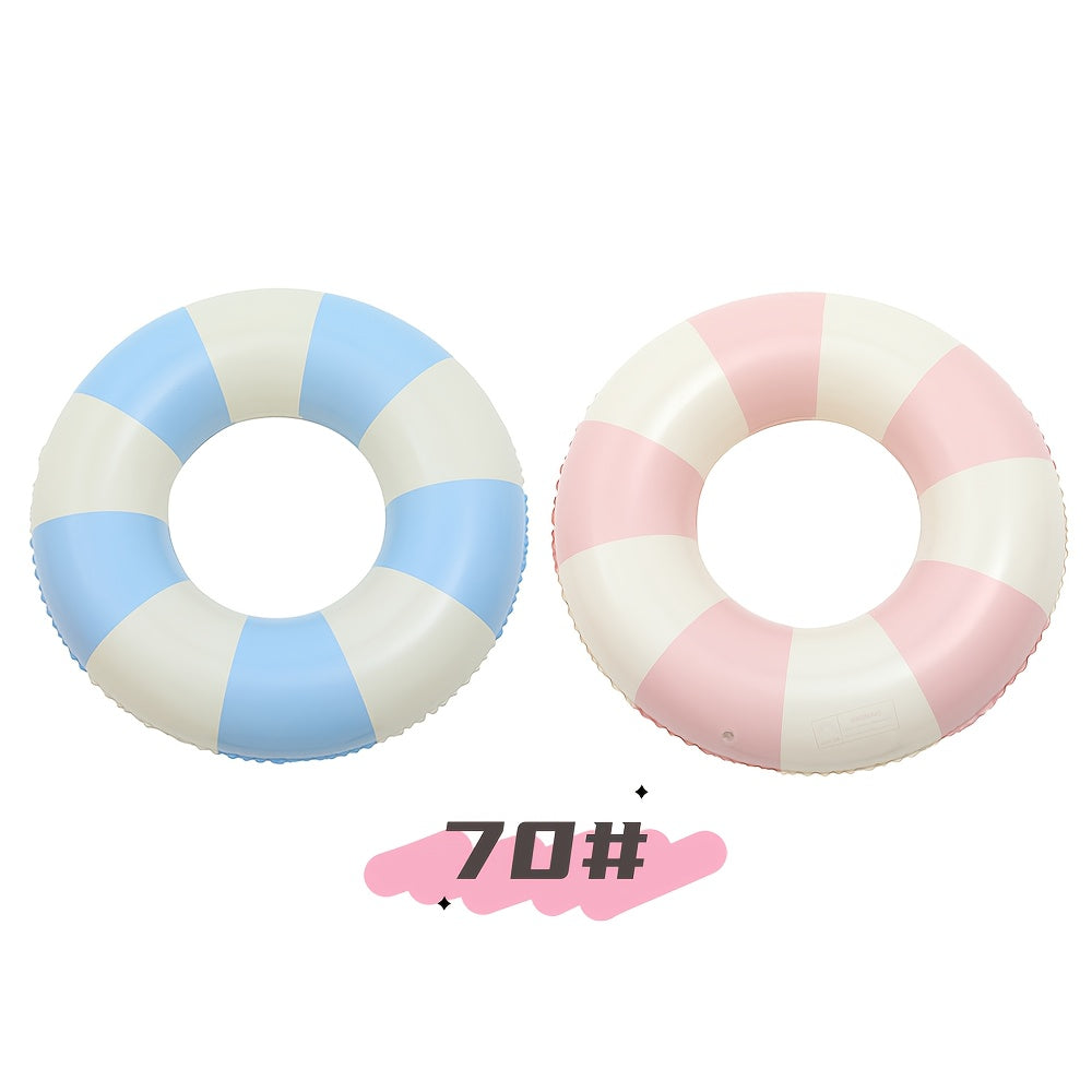2pcs Pink Checkered Adult Retro Plaid Swim Rings Inflatable Pool Floats