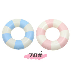 2pcs Pink Checkered Adult Retro Plaid Swim Rings Inflatable Pool Floats