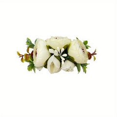 Girls Elastic Headband With Flower - Kids Accessories